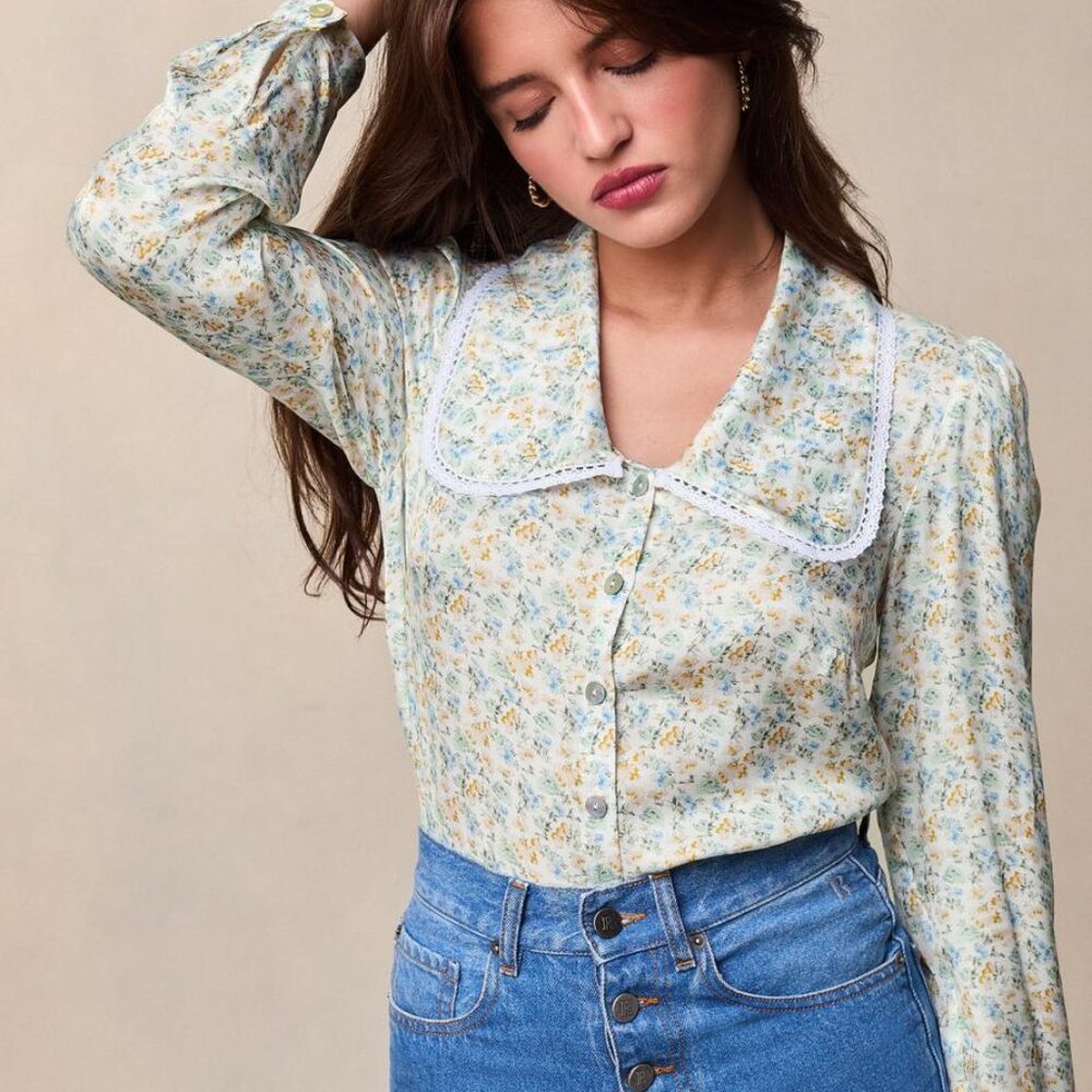 ISO Rouje Yasna XXL Collar Blouse 34